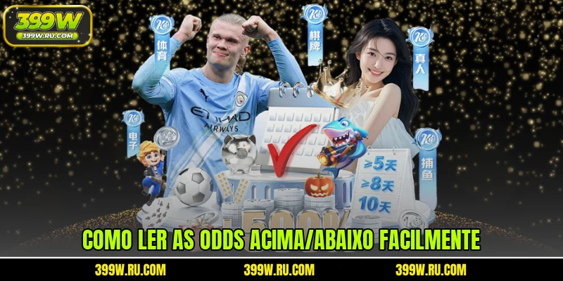 Como ler as odds Acima/Abaixo facilmente