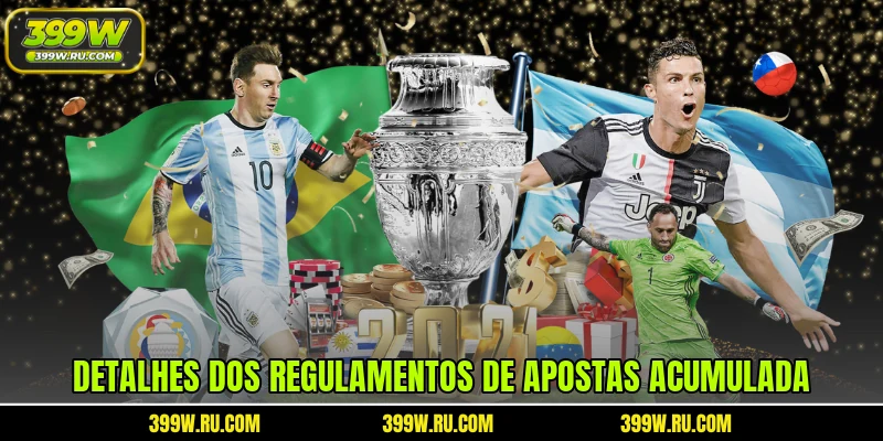 Detalhes dos regulamentos de apostas acumulada