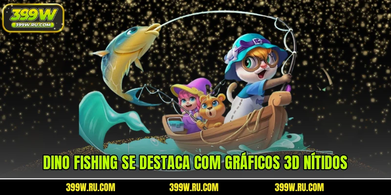 Dino Fishing se destaca com gráficos 3D nítidos